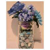 LL-FR - Blue Swirl Glass Plates - 2-Piece Decorative Set