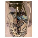 LL-FR - Blue Swirl Glass Plates - 2-Piece Decorative Set