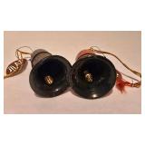 LL-FR - Stone Crystal Trees with Bells - 3 Trees 4.5 in tall; 5 Bells 4.5 in & 3.5 in tall