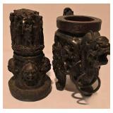 LL-FR - Resin Dragon Censer - Bronze-Tone Incense Burner