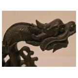 LL-FR - Resin Dragon Censer - Bronze-Tone Incense Burner