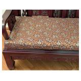 ML - Vintage Chinese Dragon-Carved Rosewood Settee