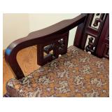 ML - Vintage Chinese Dragon-Carved Rosewood Settee