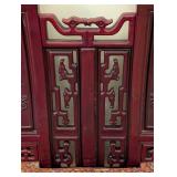 ML - Vintage Chinese Dragon-Carved Rosewood Settee
