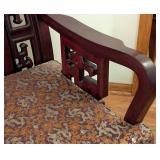 ML - Vintage Chinese Dragon-Carved Rosewood Settee