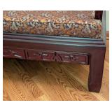 ML - Vintage Chinese Dragon-Carved Rosewood Settee