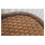 UL - Wicker Accent Table - Oval Rattan End Table