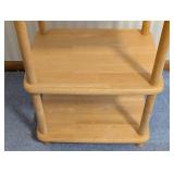 UL - Tiered Wooden Shelf - 3-Tier, Natural Finish