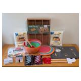 UL - Bamboo Expandable Utensil Tray & Kitchen Accessories Bundle