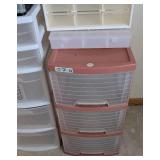 UL - Sterilite Assorted Plastic Storage Containers - 5-Drawer Tower & Pink 3-Drawer Units