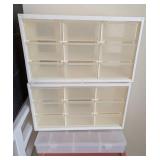 UL - Sterilite Assorted Plastic Storage Containers - 5-Drawer Tower & Pink 3-Drawer Units