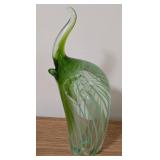 UL - Glass Elephant Figurines - 9 in Tall, 3 in Wide - Repaired Ear - Set of 3