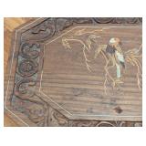 ML - Carved Wood Stand with Bird Motif
