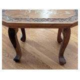 ML - Carved Wood Stand with Bird Motif