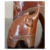 ML - Ceramic Elephant Figurines - Lot of 5 - Largest 9\" H x 5\" W