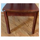 ML - Wood Side Chair - Dark Finish - Seat Chip
