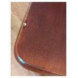 ML - Wood Side Chair - Dark Finish - Seat Chip