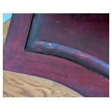 ML - Vintage Chinese Rosewood Two-Tier Corner Table with Mahogany Finish