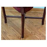 ML - Vintage Chinese Rosewood Two-Tier Corner Table with Mahogany Finish
