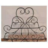 LL - Iron and Glass Wall Shelves - 22 x 22 in - Set of 4