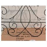 LL - Iron and Glass Wall Shelves - 22 x 22 in - Set of 4