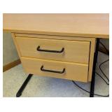 LL - Desk - 2-Drawer, Light Wood Veneer