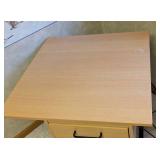LL - Desk - 2-Drawer, Light Wood Veneer