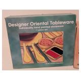 LL - A Mobil Lifestyle Collection Designer Oriental Tableware 11-Piece Set & Designer Canister Set