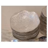 LL - Ornate Silver-Tone Bowls & Spoons Set