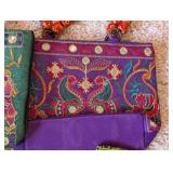 LL - Embroidered and beaded purses and wallet -