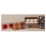 LL - Candle Floaters - Assorted Floating Candles & Holders, 6 White Round Candles