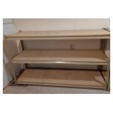 LL - Pair of Metal Storage Shelves 60 in L x 18 in D x 35 in H, Adjustable