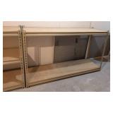 LL - Pair of Metal Storage Shelves 60 in L x 18 in D x 35 in H, Adjustable