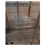 LL - Chrome Wire Storage Shelves - Pair, 59 in L x 24 in D x 66 in H, on Casters
