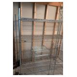 LL - Chrome Wire Storage Shelves - Pair, 59 in L x 24 in D x 66 in H, on Casters