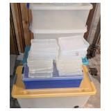 LL - Assorted Plastic Storage Totes - Various Sizes