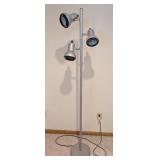 LL - Floor Lamp - 63-Inch Tall - 3 Adjustable Heads - Silver