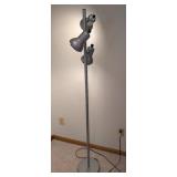 LL - Floor Lamp - 63-Inch Tall - 3 Adjustable Heads - Silver