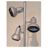 LL - Floor Lamp - 63-Inch Tall - 3 Adjustable Heads - Silver