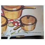 ML - Visions by CorningWare 3-Piece Covered Saucepan Set - 1.0L, 1.5L, 2.5L