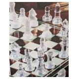 ML - Genuine Sonoma 3-in-1 Glass Chess, Checkers & Backgammon Set