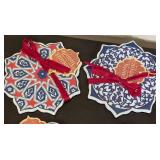 ML - Ceramic Trivets 7 in Dia - Set of 10 Turkish Pattern Assortment