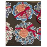 ML - Ceramic Trivets 7 in Dia - Set of 10 Turkish Pattern Assortment