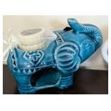 ML - Elephant Mugs & Silver Candle Holder - Ceramic Elephant Mugs