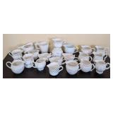 ML - White Ceramic Creamers - New, Mixed Styles