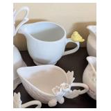 ML - White Ceramic Creamers - New, Mixed Styles