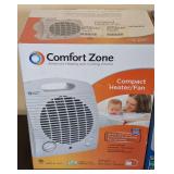 Comfort Zone CZ3S Compact Heater/Fan & Pelonis Ceramic Space Heaters - 1500W Pair