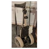 G - Wilson Staff Golf Clubs in Staff Bag with Walking Cart & Hard Travel Case