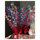 B2 - Bell Ornament 4.5in - Crystal Snowflake Drops, Bayberry Scented Ornament & Holiday Decor Lot