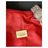 B1 - Cherokee Red Tote Bag with Braided Handles Includes Quilted Pouch & Detachable Strap